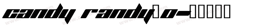 Candy Randy_0字体转换